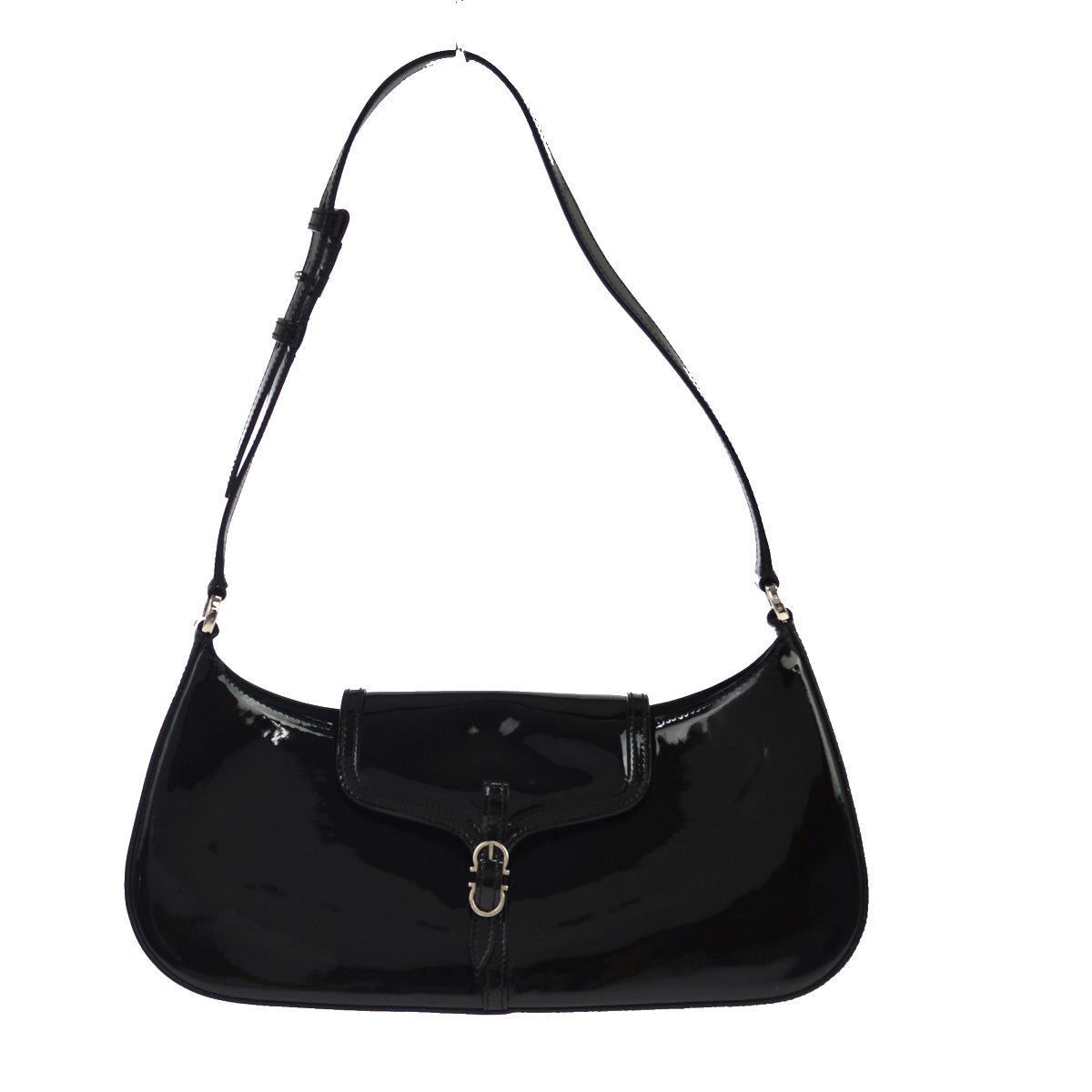 Salvatore Ferragamo Vintage Gancini Hobo Leather Medium