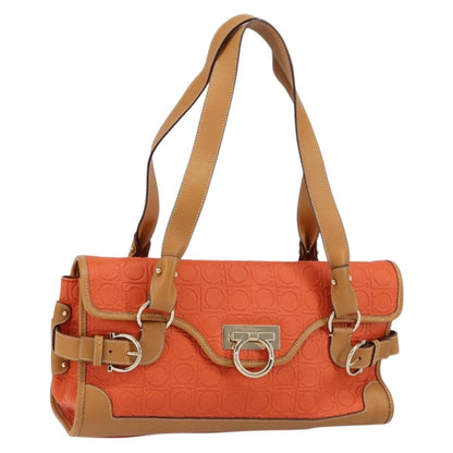 Salvatore Ferragamo Gancini Shoulder Bag Canvas Product Image