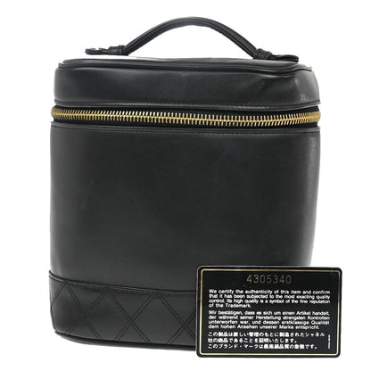 Chanel Vintage Cosmetic Case Quilted Lambskin Medium