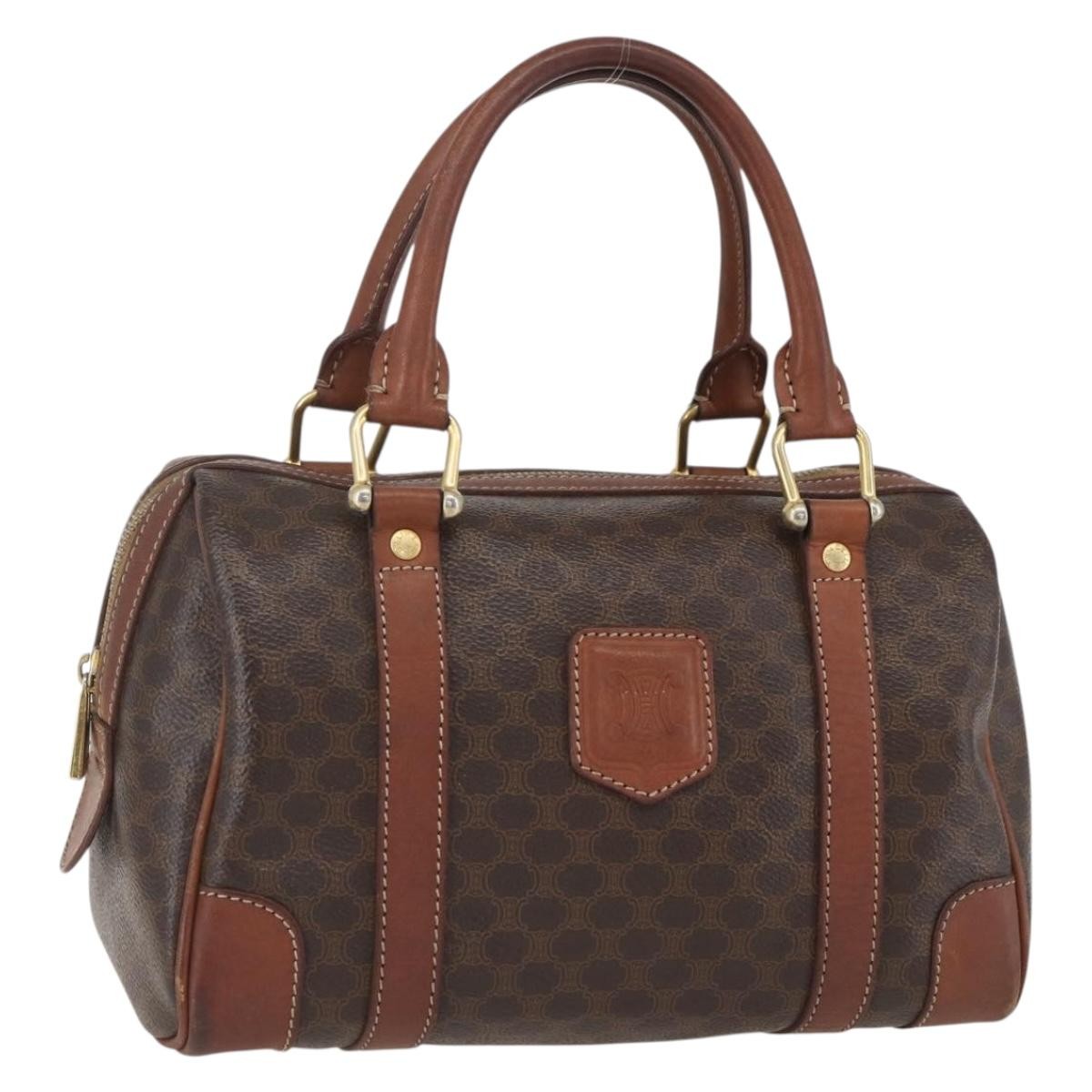 Celine Vintage Macadam Handbag Canvas and Leather Product Image