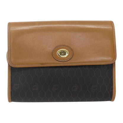 Christian Dior Vintage Honeycomb Shoulder Bag Canvas and Leather Product Image