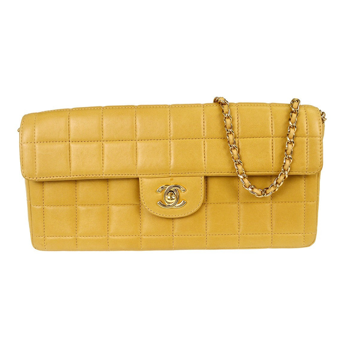 Chanel Chocolate Bar Flap Quilted Lambskin East West