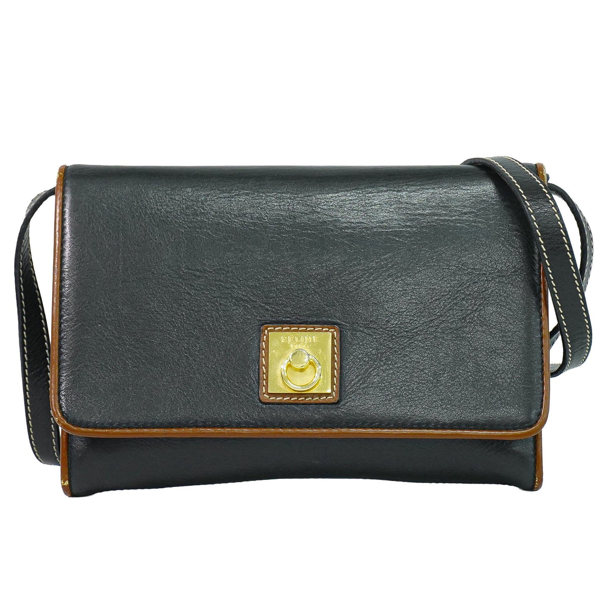 Celine Flap Shoulder Leather Product Image