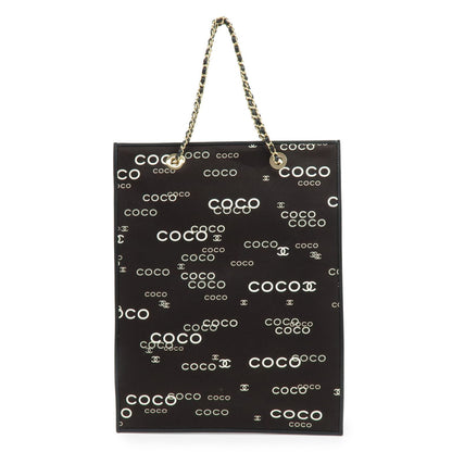 Chanel Vintage Coco Chain Shopping Printed Canvas Tall