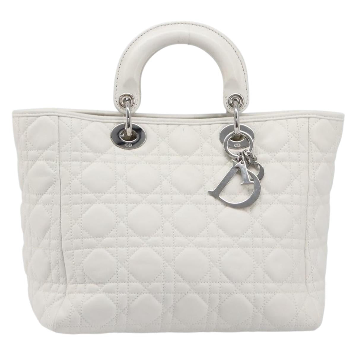 Christian Dior Lady Dior Cannage Quilt Lambskin Medium
