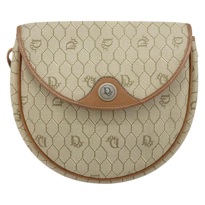 Christian Dior Vintage Honeycomb Shoulder Bag Canvas and Leather Product Image