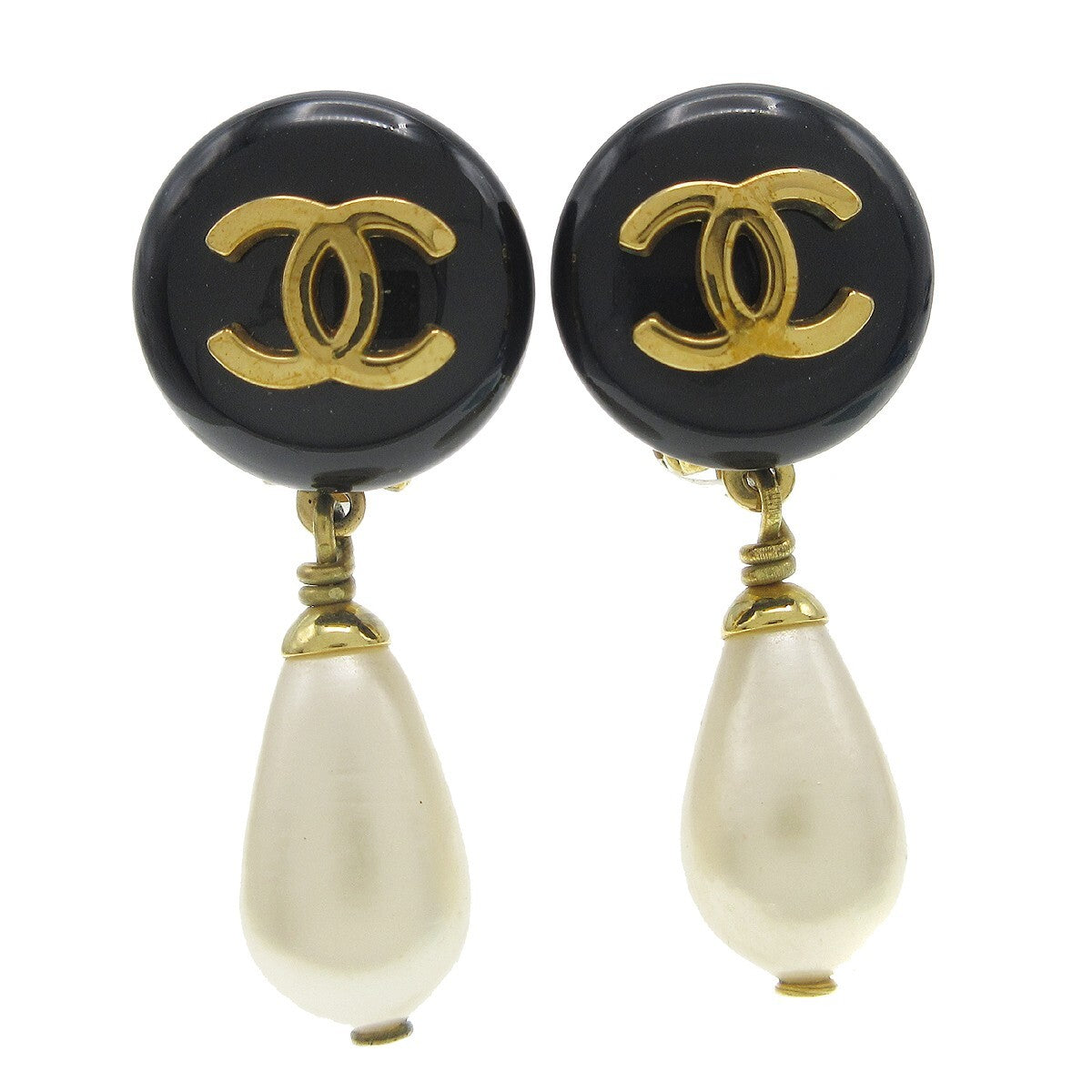 Chanel CC Dangle Metal with Faux Pearl Product Image