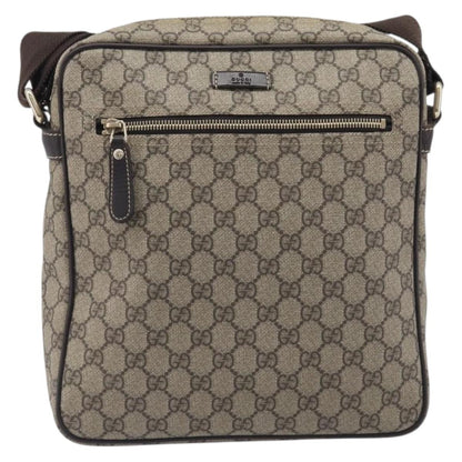Gucci Front Zip Messenger GG Coated Canvas Medium