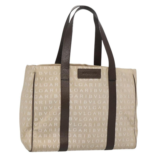 Bvlgari B.Zero1 Logomania Bag Canvas with Leather Large
