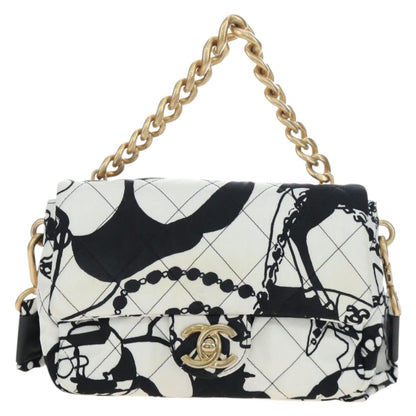 Chanel Deer Coco Flap Quilted Printed Fabric Small