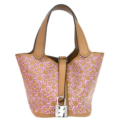 Hermes Picotin Lock Lucky Daisy Printed Swift Micro