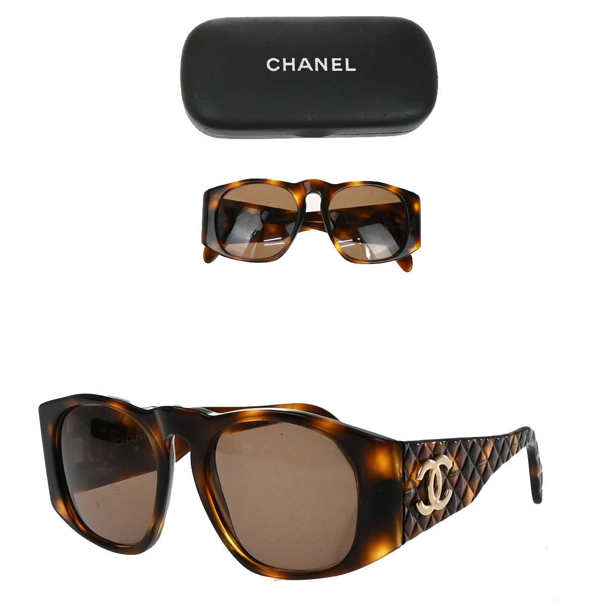 Chanel CC Logo Matelasse Sunglasses Eye Wear Plastic Product Image