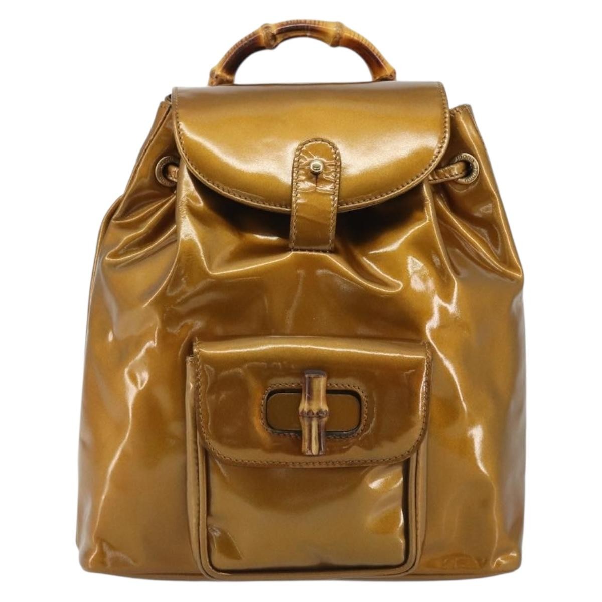 Gucci Vintage Bamboo Patent Mini