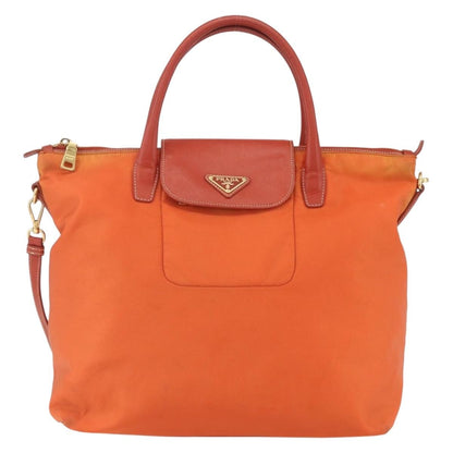 Prada Convertible Flap Tote Tessuto and Saffiano Leather Medium
