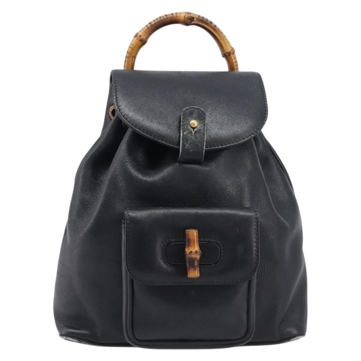 Gucci Vintage Bamboo Leather Mini