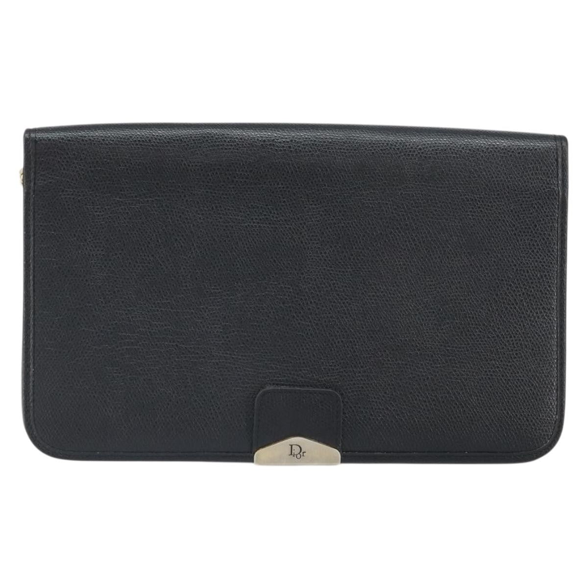 Christian Dior Vintage Chain Flap Shoulder Bag Leather Product Image