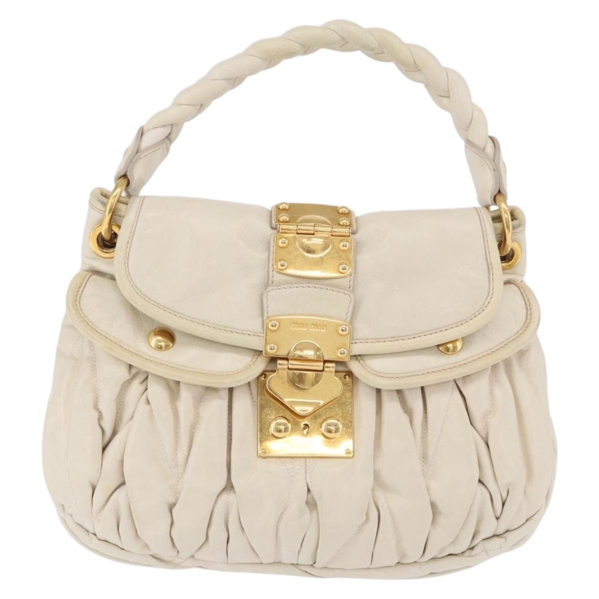 Miu Miu Coffer Hobo Matelasse Leather Large