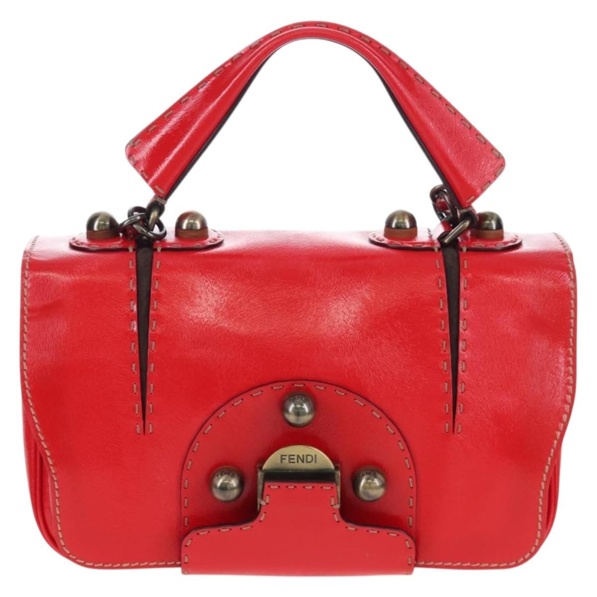 Fendi Secret Code F3 Convertible Satchel Textured Leather Product Image