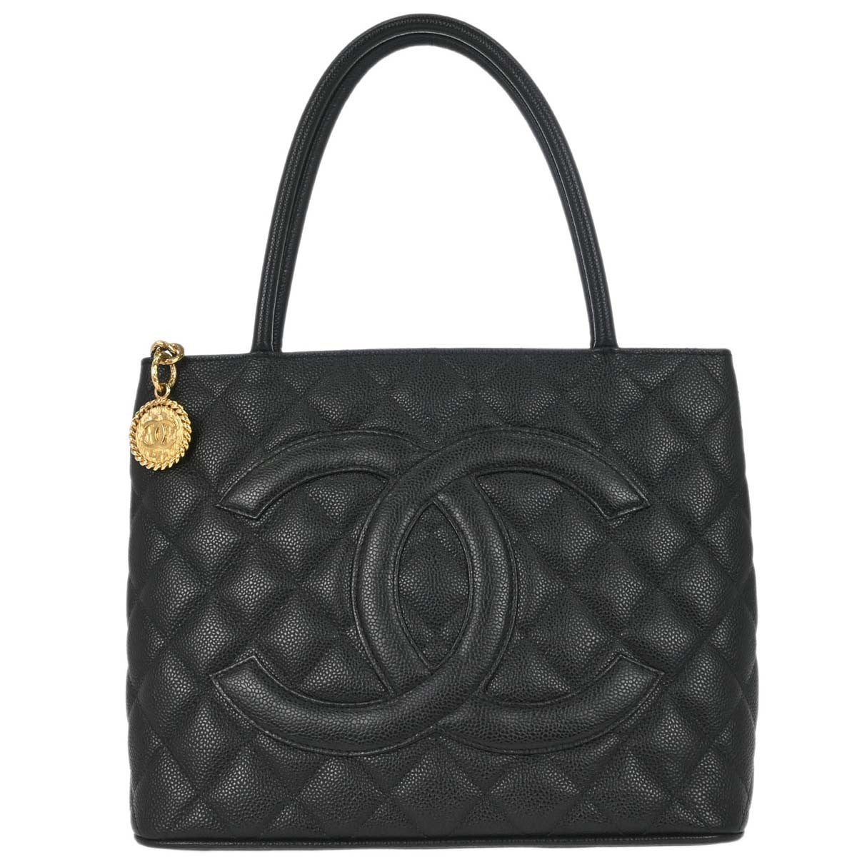 Chanel Medallion Tote Quilted Caviar Product Image