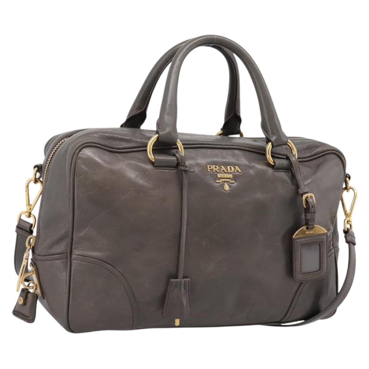 Prada Convertible Bauletto Vitello Shine Medium