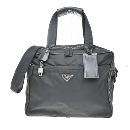 Prada Expandable Front Zip Boston Tessuto Large