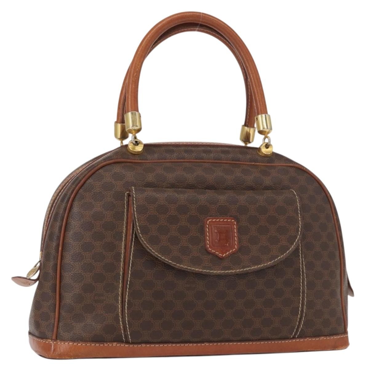 Celine Vintage Macadam Handbag Canvas and Leather Product Image