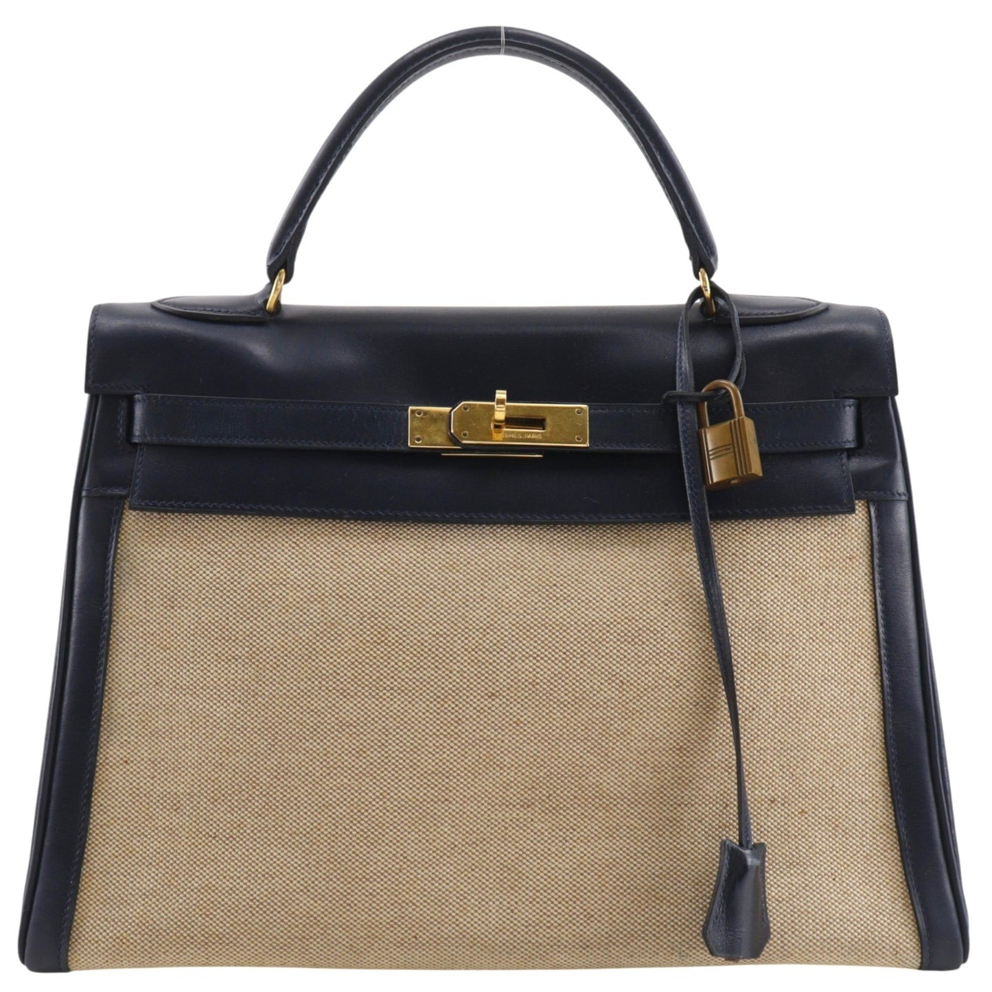 Hermes Kelly Black Box Calf with Gold Hardware 32