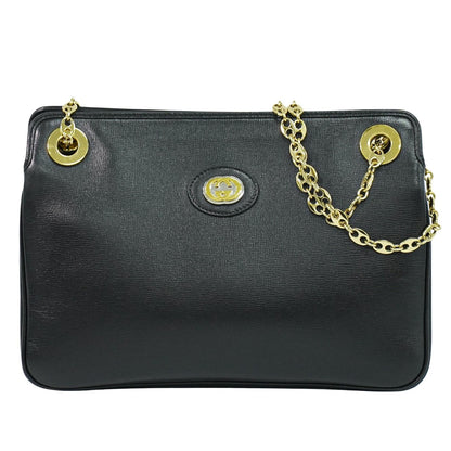 Gucci Marina Chain Shoulder Bag Leather Mini