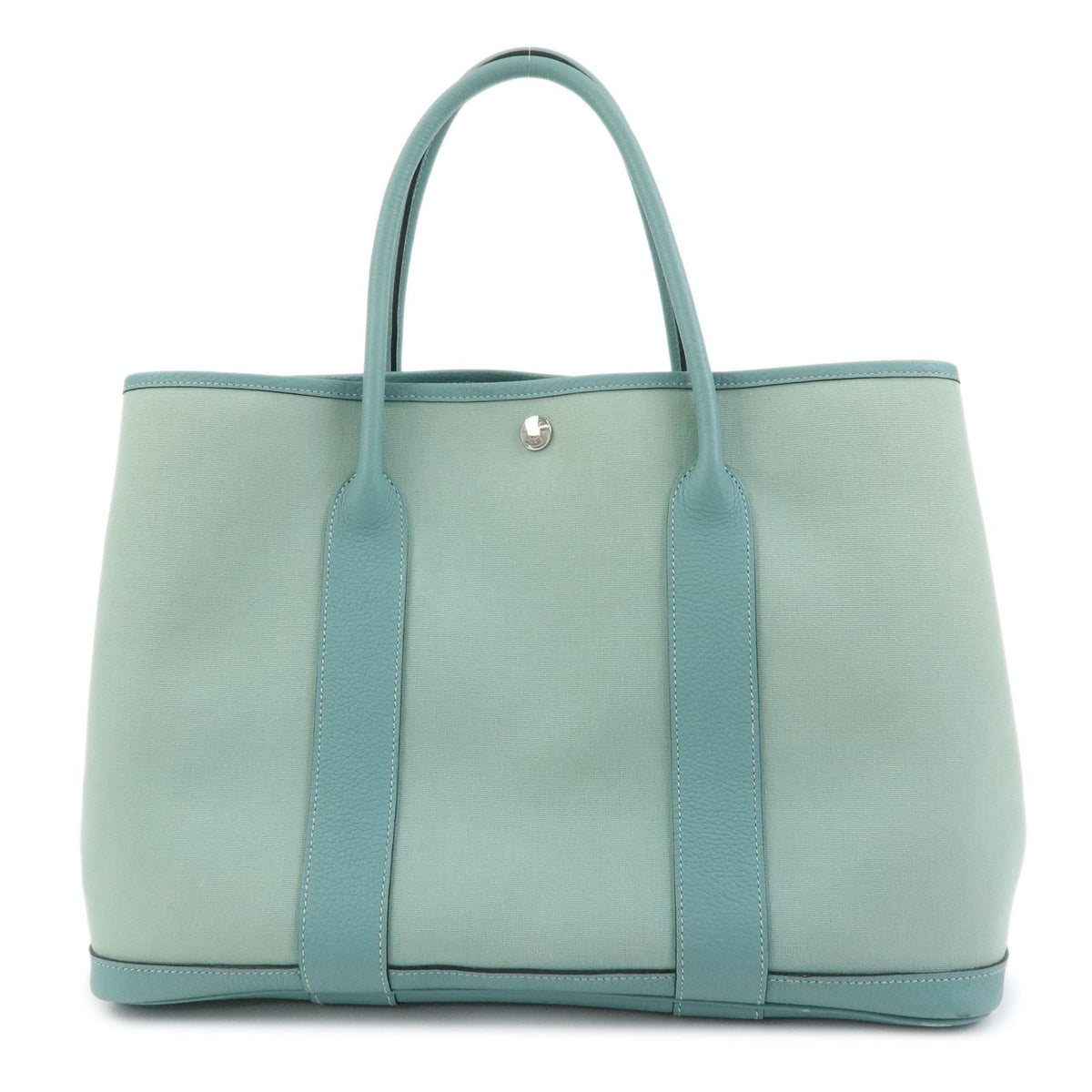 Hermes Garden Party Toile and Leather 39