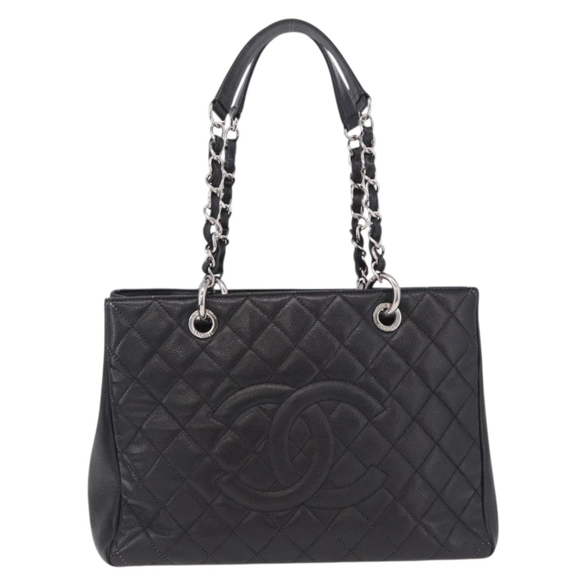 Chanel Grand Shopping Quilted Caviar XL