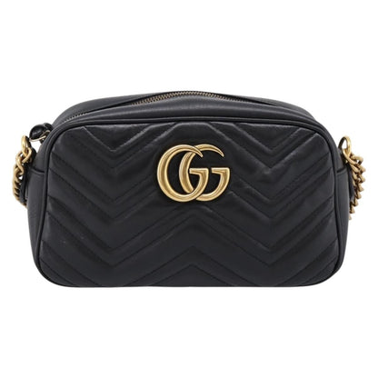 Gucci GG Marmont Monochrome Matelasse Leather Small