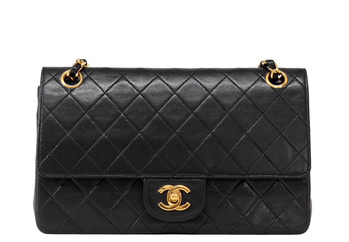 Chanel Vintage Classic Double Flap Quilted Lambskin Medium