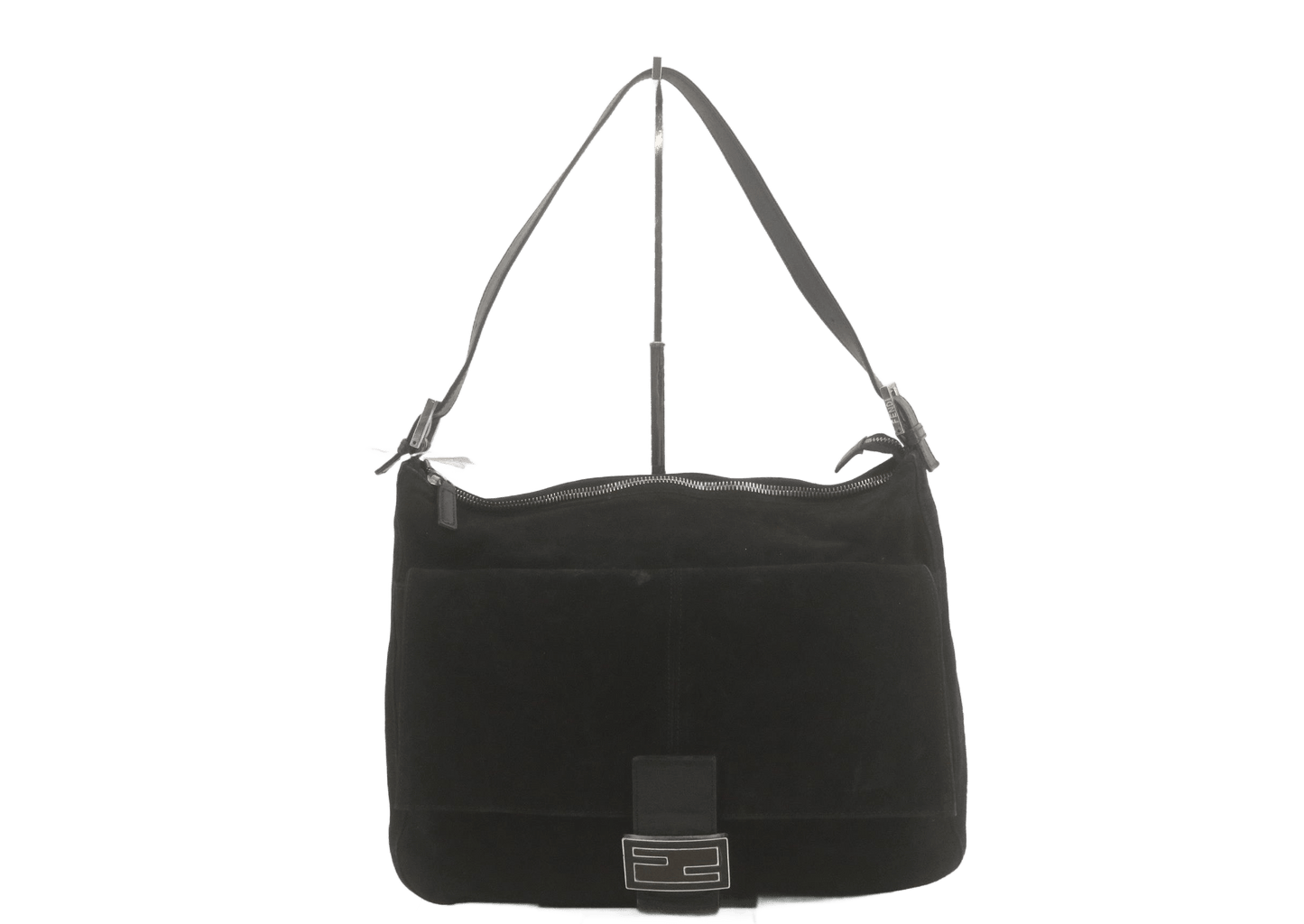 Fendi FENDI BAGUETTE SUEDE Suede noir Large