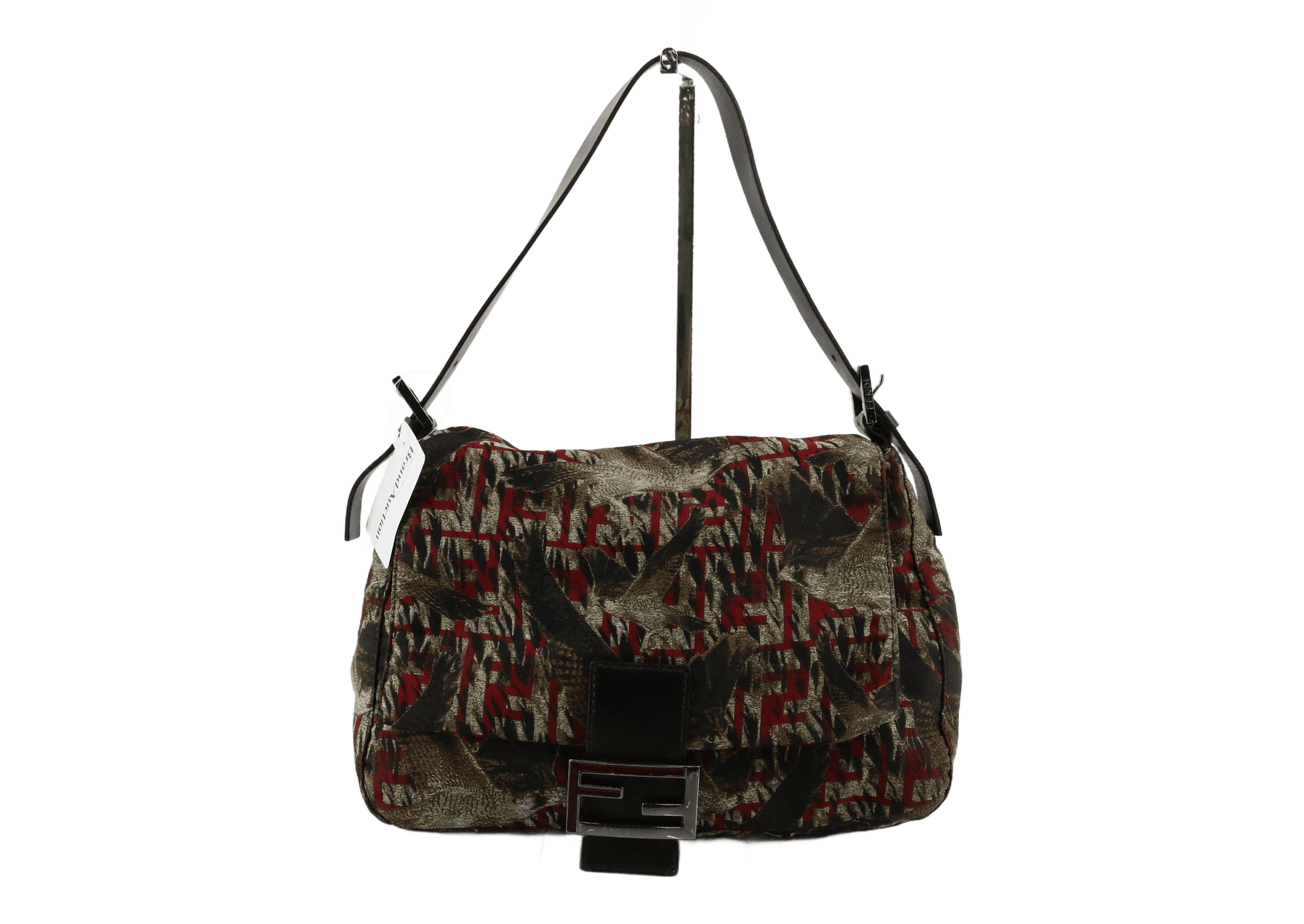 Fendi Mamma Baguette Canvas motif Bird medium