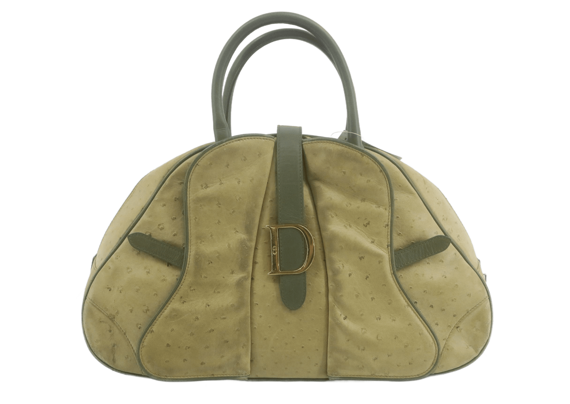 Christian Dior Bowler Cannage Printed Canvas Medium