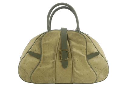Christian Dior Bowler Cannage Printed Canvas Medium