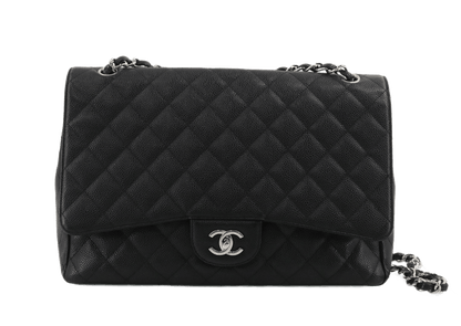 Chanel Timeless - Classic Double Flap Bag Quilted Caviar Jumbo 30 x 20 x 10