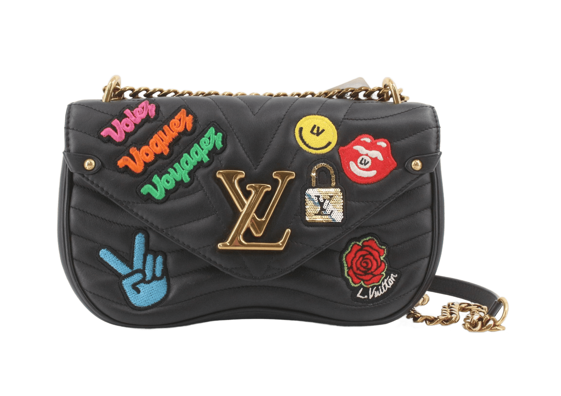 Louis Vuitton New Wave Chain Pochette Quilted Leather Large